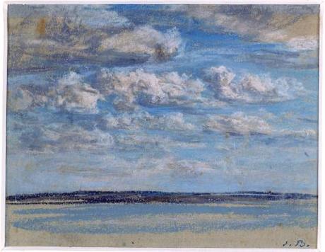 boudin eugène,nuagesblancscielbleuvers1854-1859