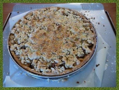 Tarte crumble aux prunes Cliquer sur les flèches