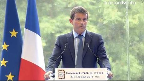 Valls attaque #uemedef14 manuel valls medef
