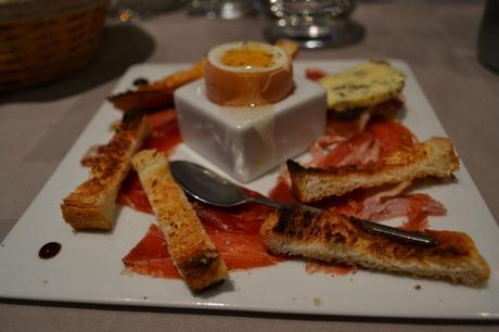 Le bastide 48 Oeuf à la coque, pata negra et beurre à la truffe