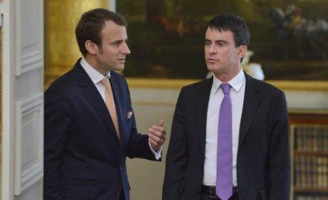 Emannuel Macron et Manuel Valls