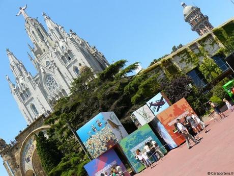 Eglise du Sacré Coeur à côté du Tibidabo S’envoyer en l’air à Barcelone au Tibidabo