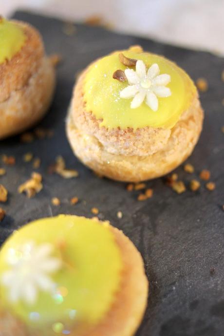 Choux à la pistache Choux à la pistache