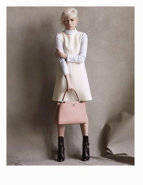 Les premiers clichés de la campagne hivernale Louis Vuitton avec la superbe Michelle Williams...