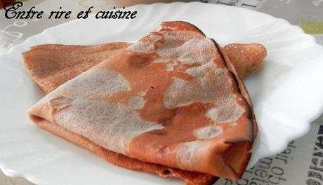 Crêpes à la farine de châtaigne et au lait de soja vanillé en Crêpes à la farine de châtaigne et au lait de soja vanillé en