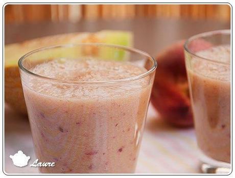 Smoothie pêche-melon Smoothie pêche et melon