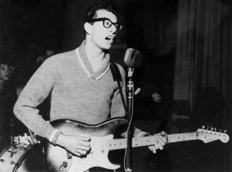 Music. Personalities. pic: circa 1957. American singer, songwriter and pioneer of rock Buddy Holly (1936-1959) who with his group 