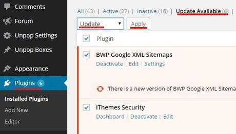 Urgent : Protégez votre blog WordPress du Piratage ! maj plugins
