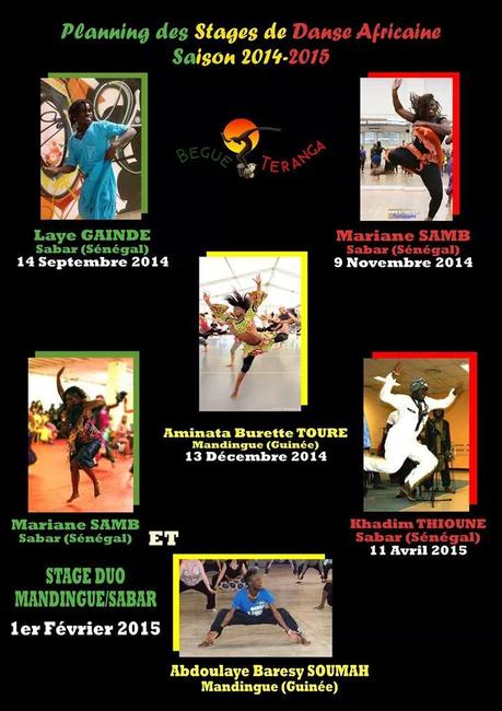 Planning des stages de Danse Africaine