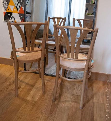 Restauration de chaises bistrot : la révélation Paire de chaises bistrot restaurées