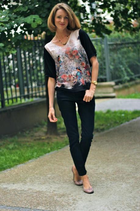 Mon look BALSAMIK de septembre Look BALSAMIK sweat oiseaux