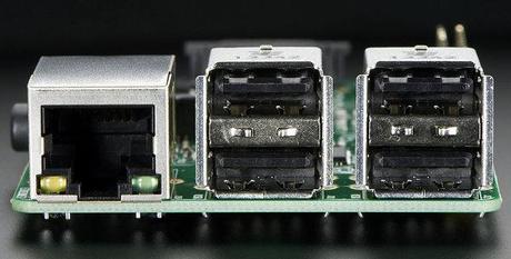 Raspberry Pi B+ : nouvelle évolution   details USB 