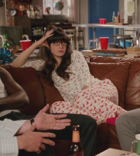 Zooey Deschanel pyjama pilou