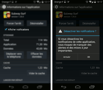 desactiver notification jeux android Désactiver les notifications dune application Android