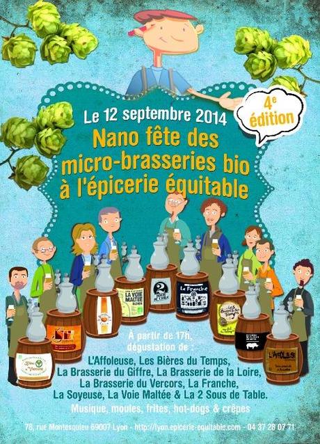 La fête des micros brasseries bio 2014 à l'épicerie équitable de Lyon!