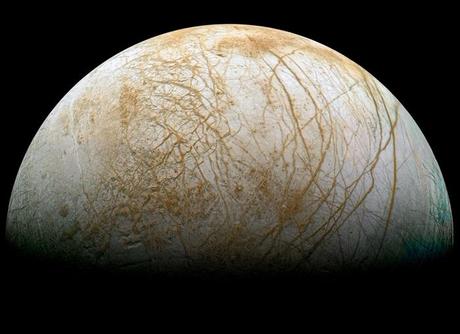 Preuves tangibles d’une tectonique des plaques sur Europe, une lune de Jupiter Europa lune glaciale