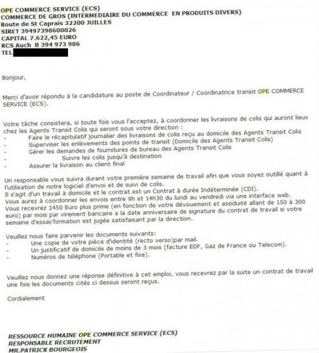 offre d'emploi détaillée