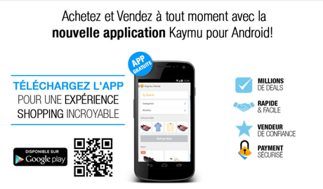 Kaymu lance son application Android