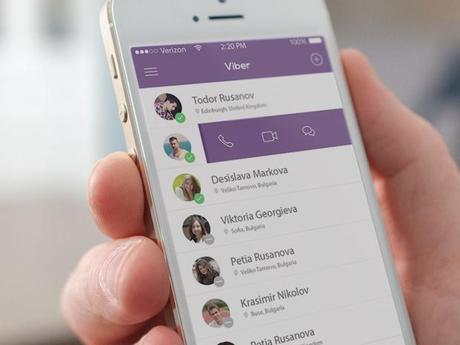 L'App Viber sur iPhone enclenche la 5e
