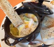 Oeufs cocotte curry