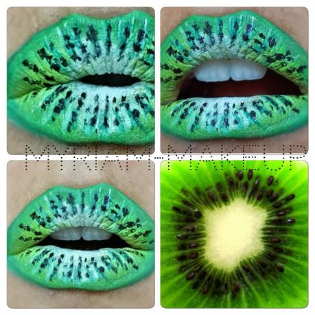 Lips Art Fruits ! LIPS ART 1/4 : Le Kiwi :-P