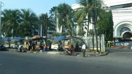 Jakarta Indonesia Vendeurs dans les rues