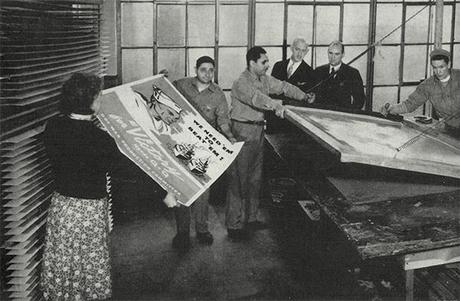 Atelier de sĂŠrigraphie Bryan-Elliott Cie en 1941