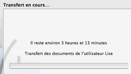 L’assistant migration de Mac OS X L’assistant migration de Mac OS X