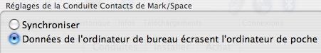 Synchroniser Mac et Palm Synchroniser Mac et Palm