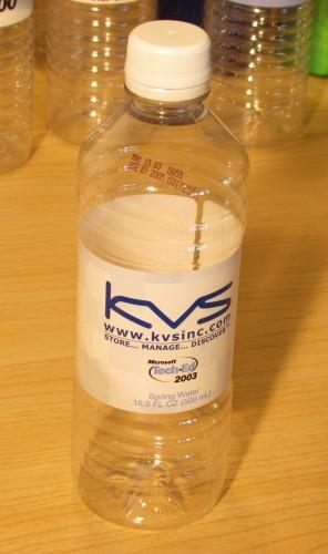 2003 - Water Bottles from TechEd North America
