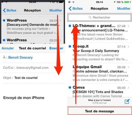 ios8 accedez aux messages lorsque vous redigez un nouveau mail application mail 571x500 iOS 8, les nouvelles fonctionnalités de l’application Mail