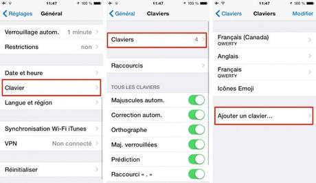 Activez plusieurs langues sur votre clavier pour avoir accès aux suggestions multilingues ios8 700x406 iOS8 : 10 astuces utiles pour votre iPhone et iPad
