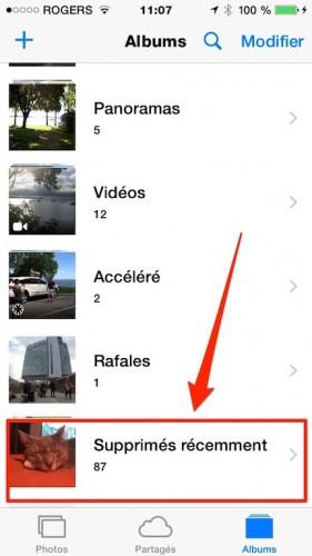 ios8 récuppérer des photos supprimer 281x500 iOS8 : 10 astuces utiles pour votre iPhone et iPad