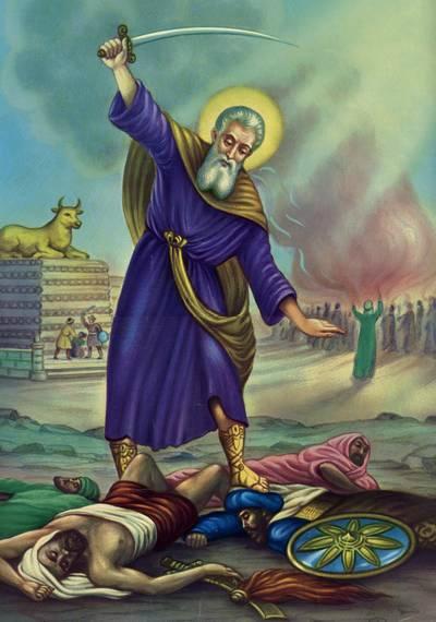 Un gros mot, du suspense, du fight, des éléments qui se déchaînent: bienvenue dans la théophanie d'Elie. prophete_elie