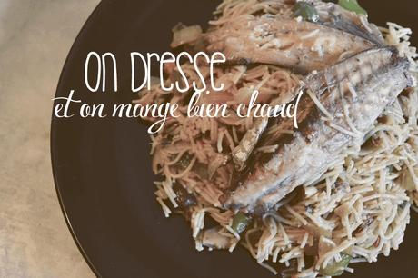 Wok de vermicelles et sardines Wok de vermicelles et sardines