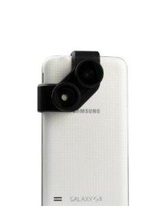 Avis et prix olloclip Objectif 4-en-1 Objectif pour Galaxy S5 avec lentille fish-eye, grand-angle et 2x macro (10 fois et 15 fois) pour Samsung® Galaxy S5