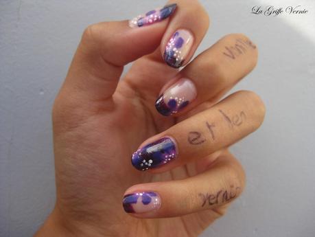 1er One Stroke en violet pour Vanille et les Vernis ! 1er One Stroke en violet pour Vanille et les Vernis !