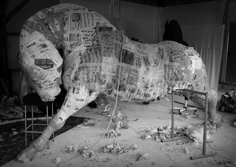 saone de stalh – sculpture – cheval atelier structure