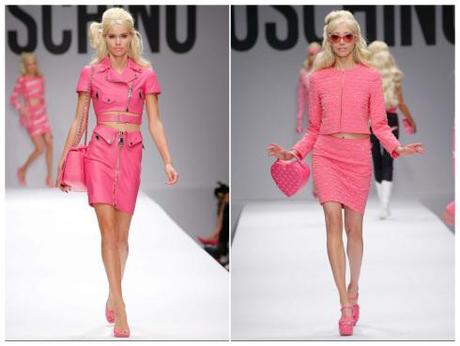 Chez Moschino, Jeremy Scott nous transforme en Barbie Moschino X Barbie - Collection spring summer 2014-2015 (2)- Charonbelli's blog mode