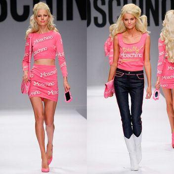 Chez Moschino, Jeremy Scott nous transforme en Barbie Moschino X Barbie - Collection spring summer 2014-2015 - Charonbelli's blog mode