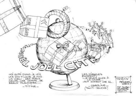 Citroen 2cv - Joyeux Noël - Dessins humoristiques noel_citroen