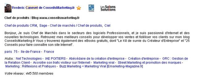 Comment utiliser Viadeo pour développer vos affaires ? profil conseilsMarketing Viadeo