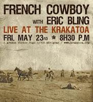 Compte-rendu du concert de French Cowboy et Eric Bling, le 23/05 au Krakatoa (Mérignac)