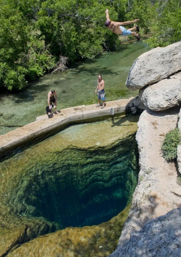 Jacobs Well north of Wimberly, Texas