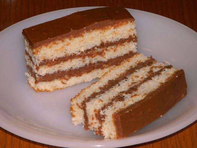 Gâteau chocolat blanc gianduja