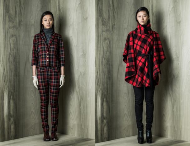 Tendance: Tartan Bodybag by Jude: Veston 238$ Pantalon 148$ - Cape: 164$