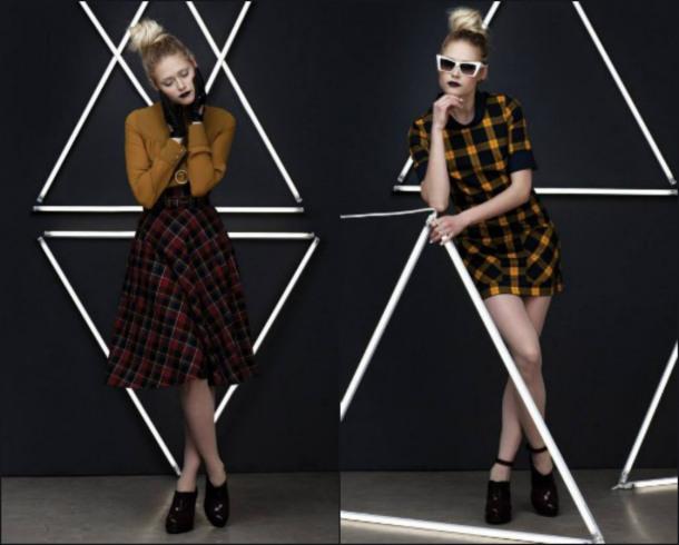 Tendance: Tartan Annie 50: Jupe 145$ - Robe 170$