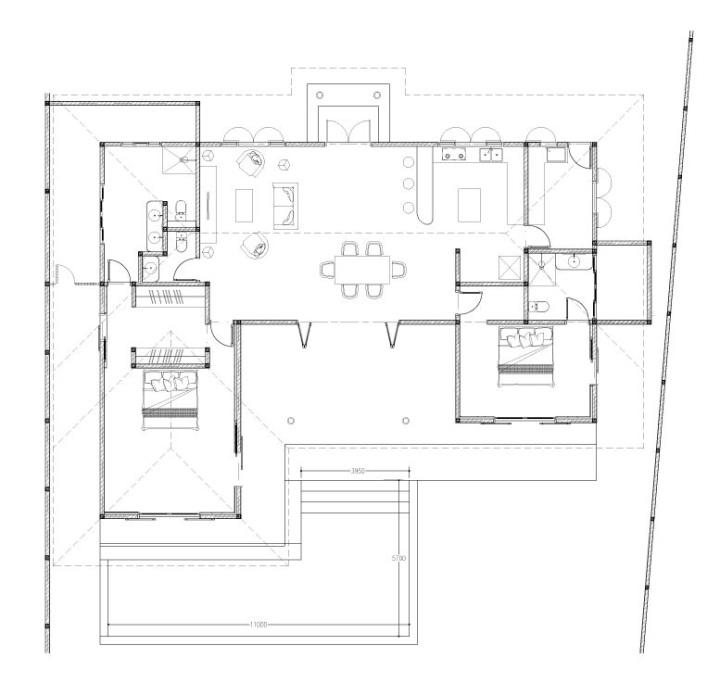 Plan de la Villa Teva à Kerobokan - Balisolo