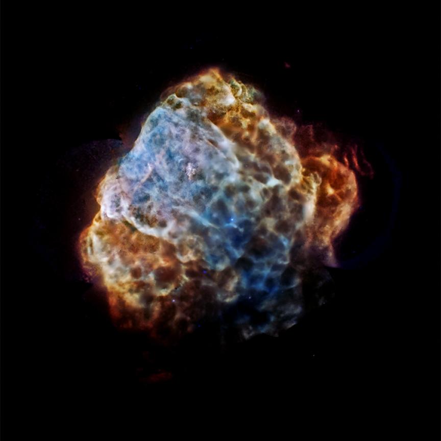 Les restes incandescents de la supernova Puppis A puppis A