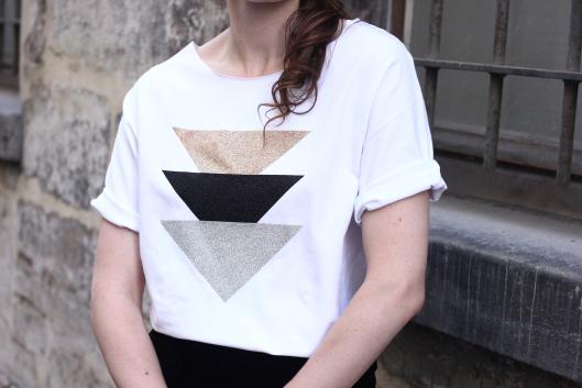 Triangles of mine top triangles paillettes